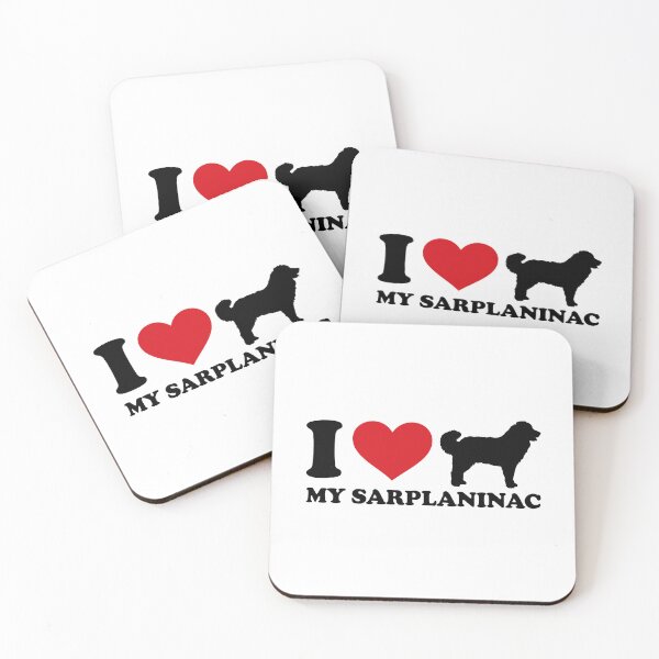 Item preview, I ❤️ My Šarplaninac – Side Silhouette Dog Lover Design designed and sold by EmeraldeaArt.