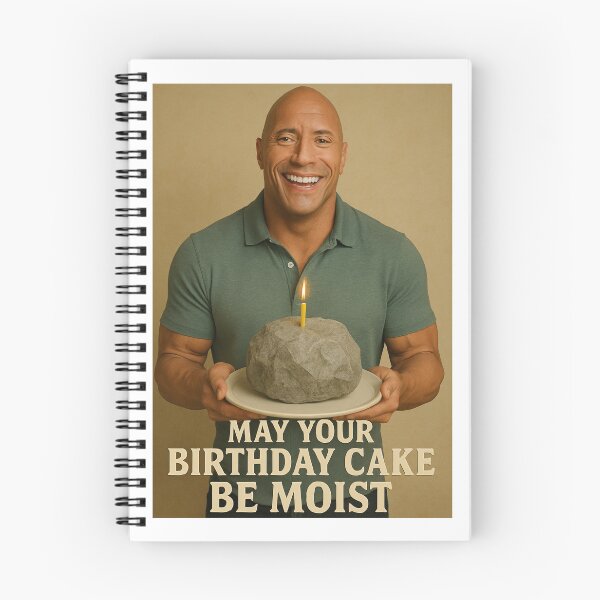Item preview, Birthday Cake Moist Funny prank meme gift weird dwayne johnson the rock designed and sold by CheeseBlueprint.