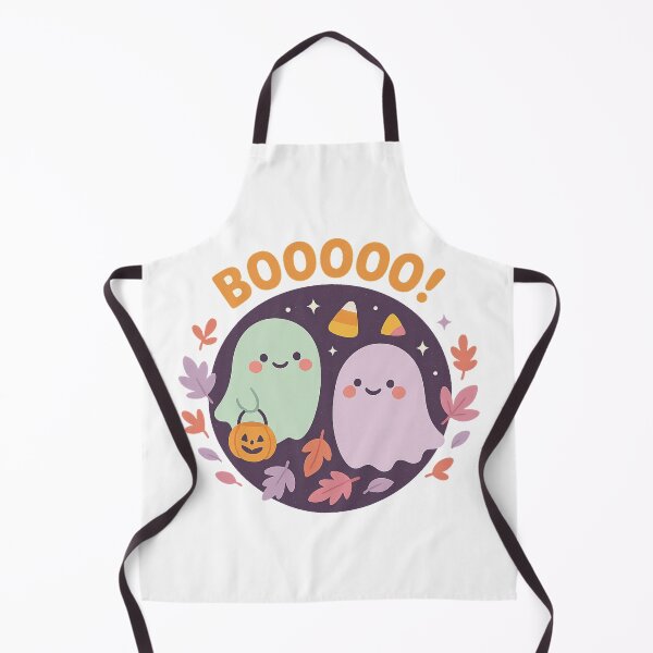 Item preview, Two Cute Ghosts Boo Halloween Friends designed and sold by THIENVT.