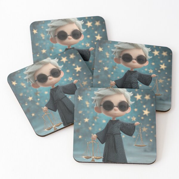 Item preview, Libra Chibi Boy in Midnight Balance – Stylish Zodiac Night Art designed and sold by GoldenChiArt.