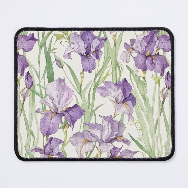 Item preview, Purple Irises With Delicate Green Stems designed and sold by CoolPixels.
