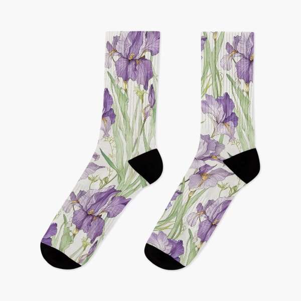 Item preview, Purple Irises With Delicate Green Stems designed and sold by CoolPixels.
