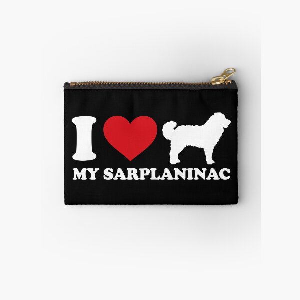 Item preview, I ❤️ My Šarplaninac – white Side Silhouette Dog Lover Design designed and sold by EmeraldeaArt.