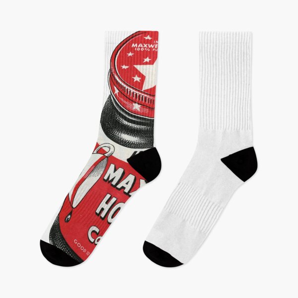 Item preview, 1950s Glass Coffee Jar - Retro Kitchen Staple Art - Vintage Red & Black Label Design - Mid-Century Pantry Print designed and sold by taspaul.