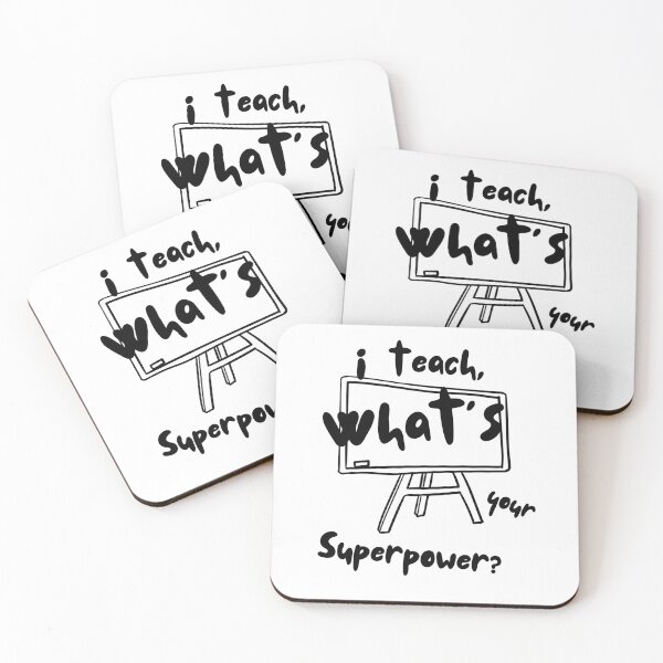 Item preview, I teach what's your superpower sticker designed and sold by BlossomBlowArt.