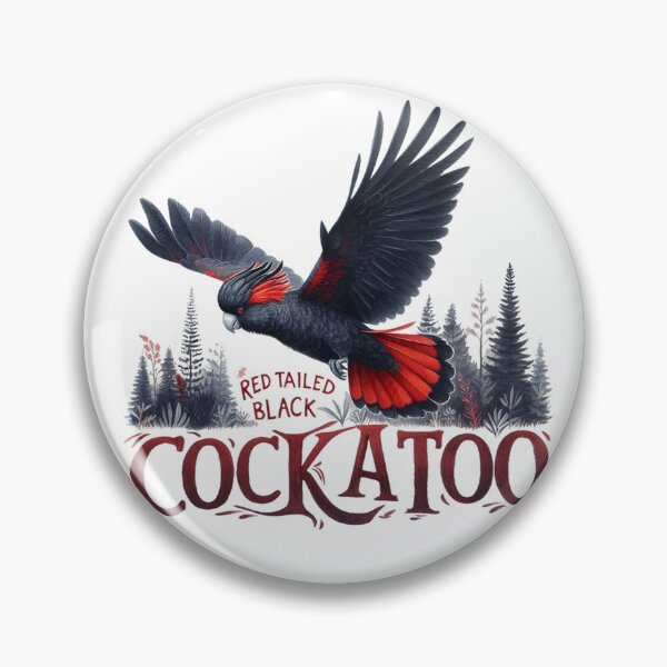 Item preview, Red Tailed Black Cockatoo, Australia Wildlife red Red Tailed Black Cockatoo designed and sold by maximinano100k.