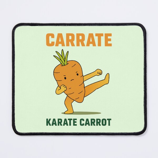 Item preview, Karate Carrot Funny Vegetable Cartoon Design designed and sold by graphicnew.