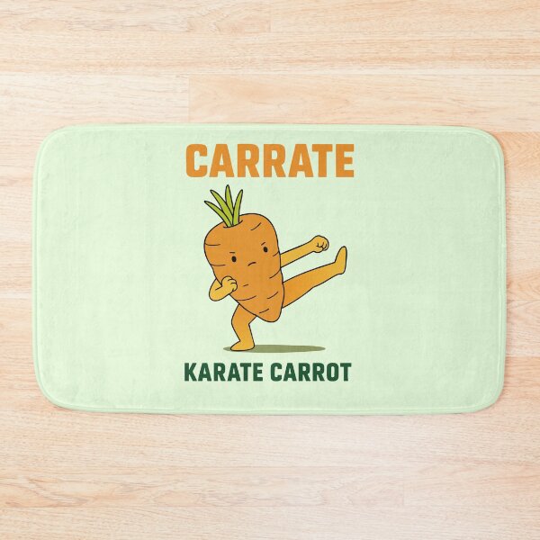 Item preview, Karate Carrot Funny Vegetable Cartoon Design designed and sold by graphicnew.