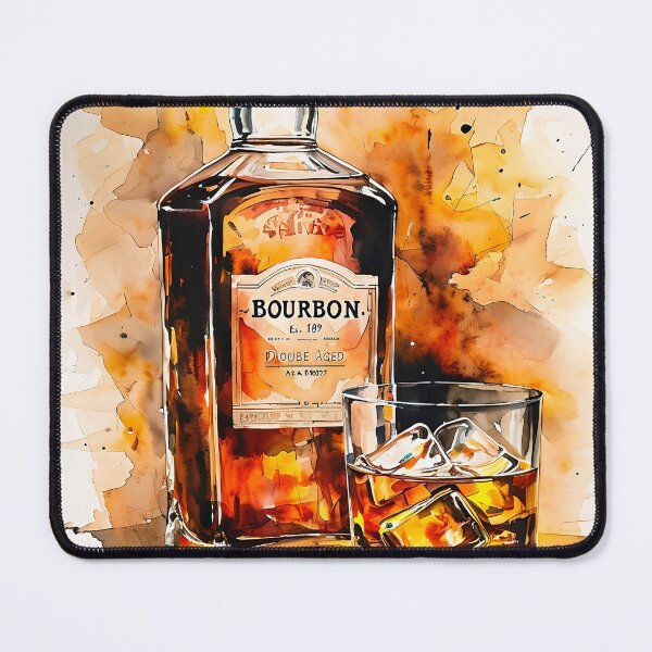 Item preview, Bourbon drink watercolor painting designed and sold by paulrommer.