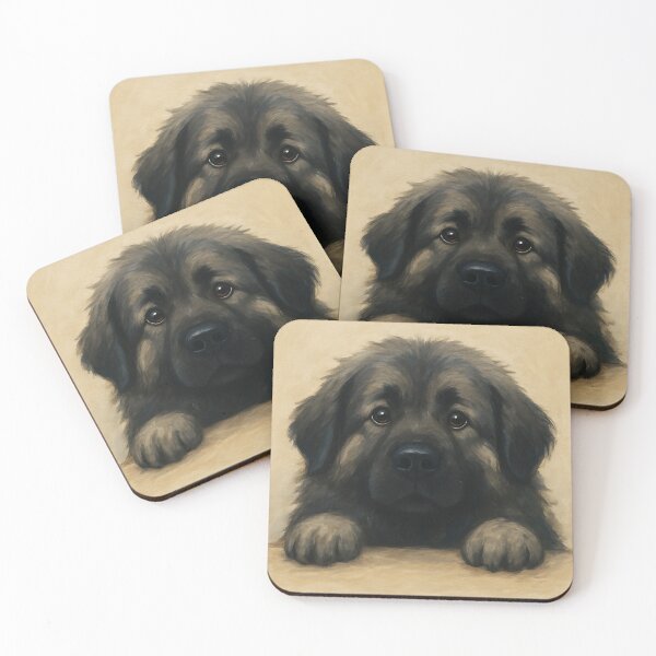 Item preview, Šarplaninac Watercolor Peeking Dog Portrait – Cute Head Over Table  designed and sold by EmeraldeaArt.