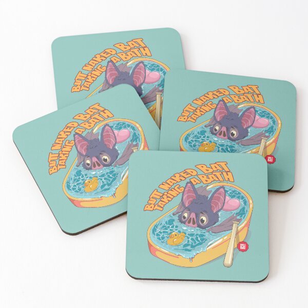 Item preview, word of the day - butt naked bat taking a bath! and a bat designed and sold by Craftsanity.