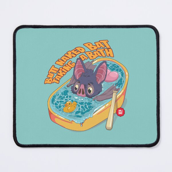 Item preview, word of the day - butt naked bat taking a bath! and a bat designed and sold by Craftsanity.