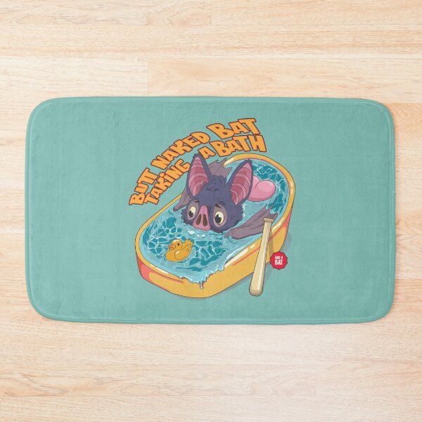 Item preview, word of the day - butt naked bat taking a bath! and a bat designed and sold by Craftsanity.