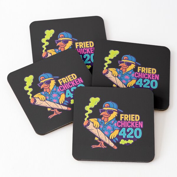 Item preview, Tekst Fried Chicken 420 designed and sold by TrendsLook.