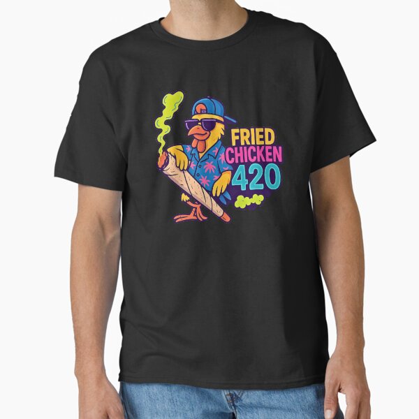 Item preview, Tekst Fried Chicken 420 designed and sold by TrendsLook.