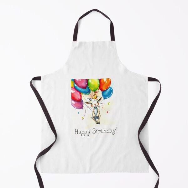 Item preview, Balloons Happy Birthday sky cute kawaii gift meme floating goat designed and sold by CheeseBlueprint.