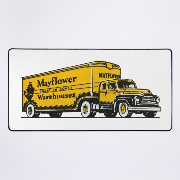 Item preview, 1950s Mayflower Moving Truck Vintage Advert - Retro Furniture Removal Poster - Classic Relocation Transport Art designed and sold by taspaul.