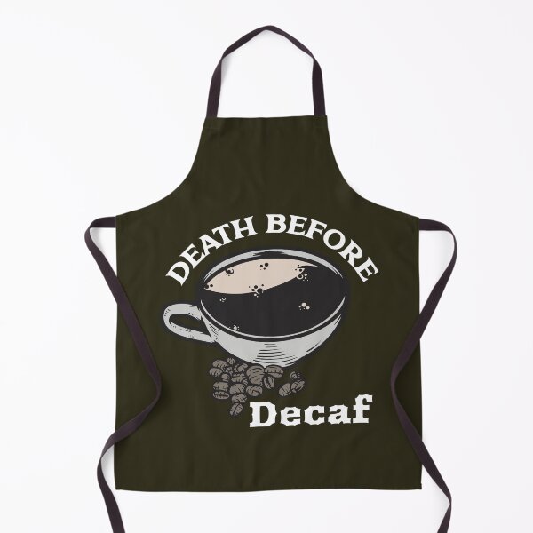 Item preview, Death Before Decaf – Bold Coffee Quote for Caffeine Addicts T-shirt designed and sold by Dbm Teeverse.