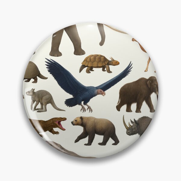 Artikelvorschau, Tiere des Pleistozäns Identifikation Illustration Kunst entworfen und verkauft von kakarikihill.