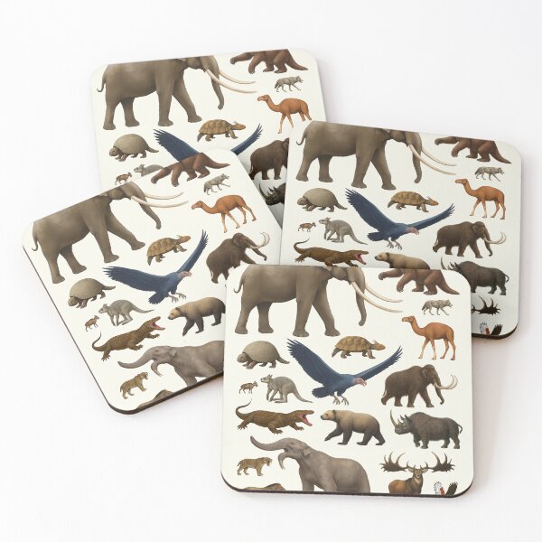 Item preview, Animals of the Pleistocene Identification Illustration Art designed and sold by kakarikihill.