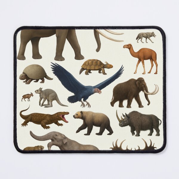 Item preview, Animals of the Pleistocene Identification Illustration Art designed and sold by kakarikihill.