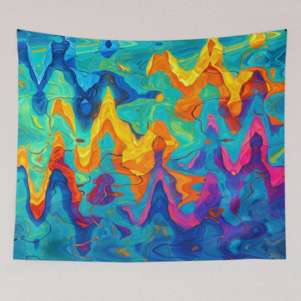 Item preview, Waves of color in dynamic dance designed and sold by Sigtrix.