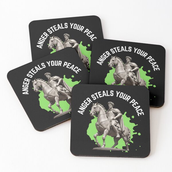 Item preview, Anger steals your peace - Stoic Philosopher Marcus Aurelius Art designed and sold by LexaArtworks.