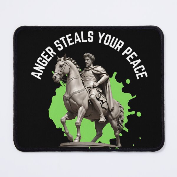 Item preview, Anger steals your peace - Stoic Philosopher Marcus Aurelius Art designed and sold by LexaArtworks.