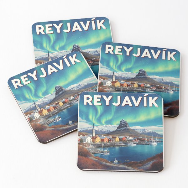 Item preview, Reykjavík Iceland Retro Travel designed and sold by kacperartdesign.