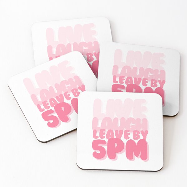 Item preview, Live Laugh Leave by 5PM Pink Monochrome designed and sold by heyhuecreatives.