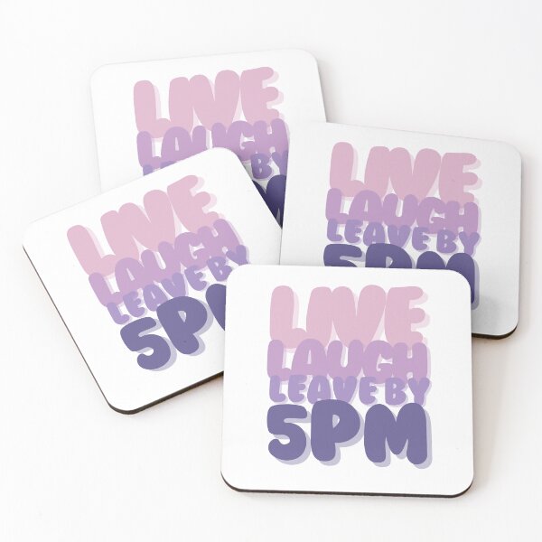 Item preview, Live Laugh Leave by 5PM Purple Monochrome designed and sold by heyhuecreatives.