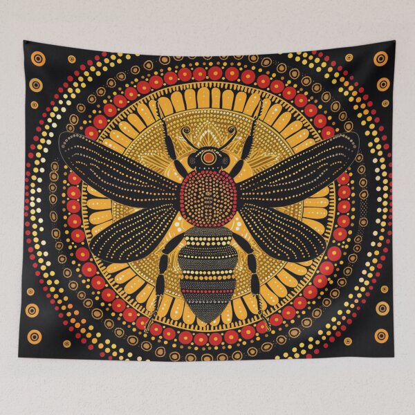 Item preview, Aboriginal Inspired Dot Art - Queen Bee designed and sold by GrinGalore.