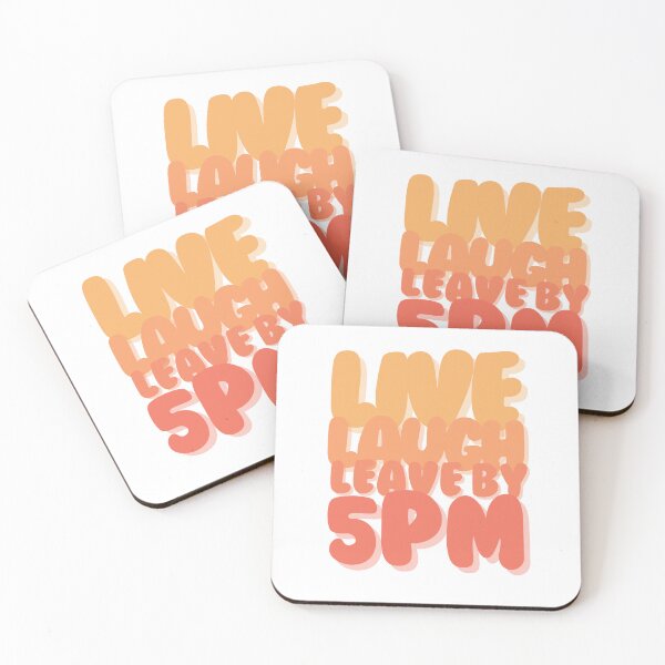 Item preview, Live Laugh Leave by 5PM Orange Monochrome designed and sold by heyhuecreatives.