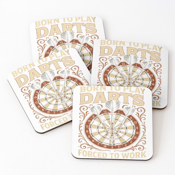 Item preview, Born to Play Darts – Forced to Work designed and sold by EinzigartigeShirts.
