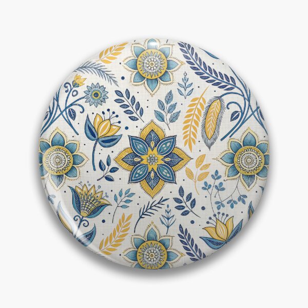 Item preview, Elegant Folk Art Floral Seamless Pattern. designed and sold by RGShirtWorks.