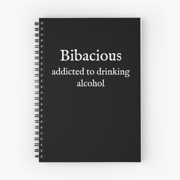 Item preview, B: Bibacious: English: Wear Your Dictionary: White Text  designed and sold by WearYourWords.