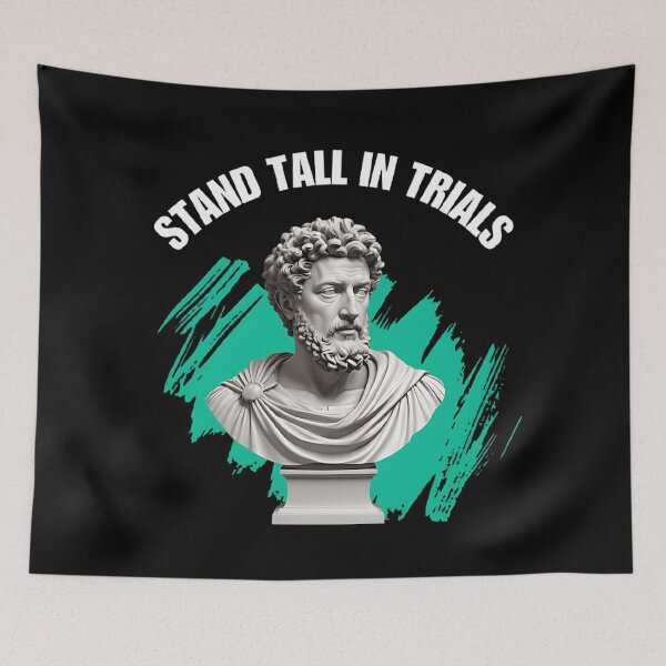 Item preview, Stand Tall in Trials - Stoic Philosopher Marcus Aurelius Art designed and sold by LexaArtworks.