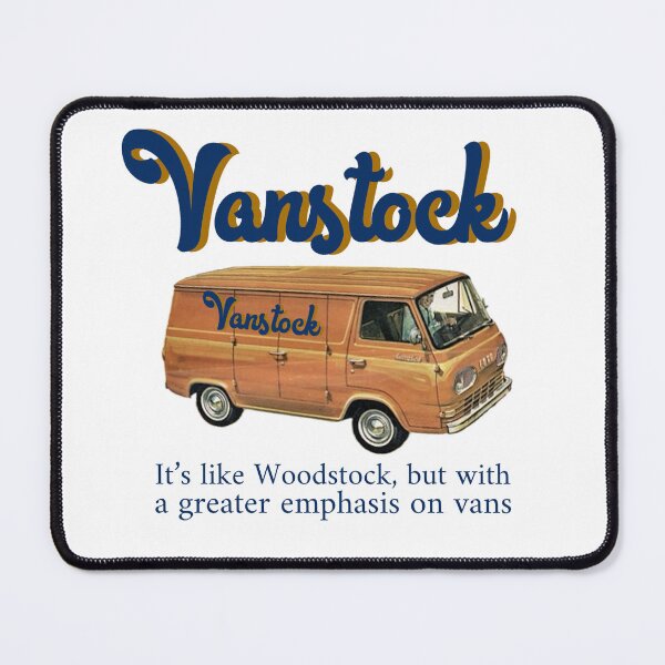 Item preview, 3/4 Lower Vanstock logo just below chest vanstock written on van 3/4 Vanstock Van Stock That 70’s Show shirt dark orange and navy blue designed and sold by cicadaadams.