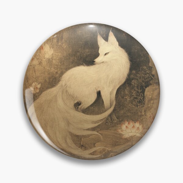 Artikelvorschau, Gumiho im mondbeschienenen Lotusteich – Traditionelle koreanische Tuschemalerei entworfen und verkauft von meow-se.