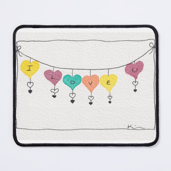 Item preview, I Love You Garland designed and sold by Kirsten Robinson Art.