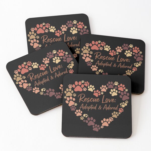 Item preview, Rescue Love - Hearts Made of Adopted Paws designed and sold by Flash of Style.