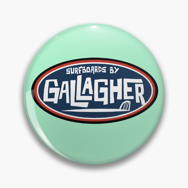 Item preview, Vintage Surfboards by Gallagher sixties retro surf art logo designed and sold by Kludoman.
