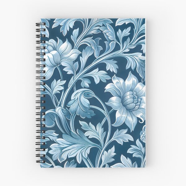 Item preview, Light Blue Floral 01 (inspired by William Morris) designed and sold by MerkintileEXG.