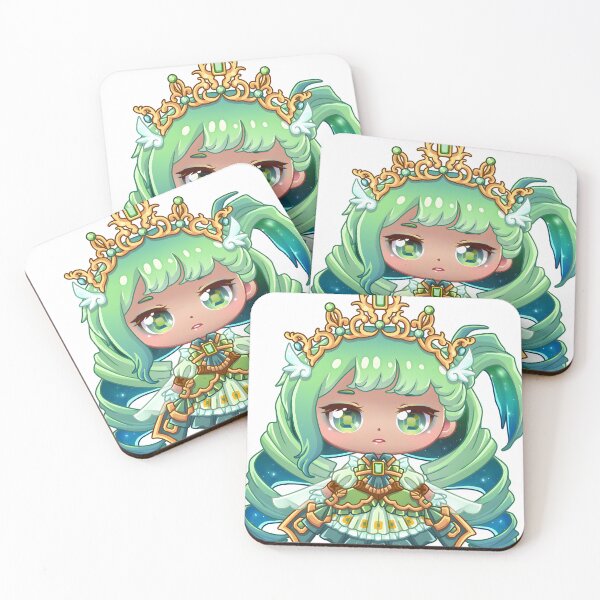 Item preview, Emerald Princess Doll – Birthstone Chibi Series (May) designed and sold by NokapiArtByMe.