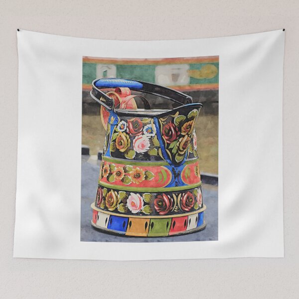 Item preview, Ornate Canal Art Bucket designed and sold by Angry Swan Designs.