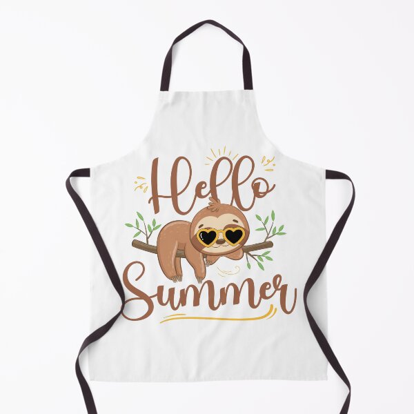 Item preview, Hello Summer Sloth – Cute Summer Vibes Design designed and sold by Rank Sol.