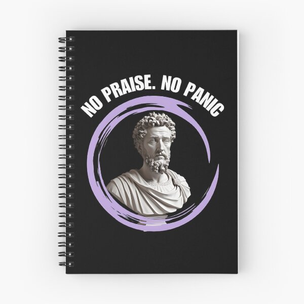 Item preview, No Praise. No Panic - Stoic Philosopher Marcus Aurelius Artwork designed and sold by LexaArtworks.