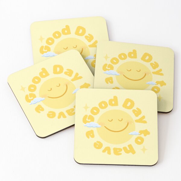 Item preview, Good Day To Have A Good Day | Smiling Sun Positive Affirmation | Circular Text Happy Vibes designed and sold by Frezcola.