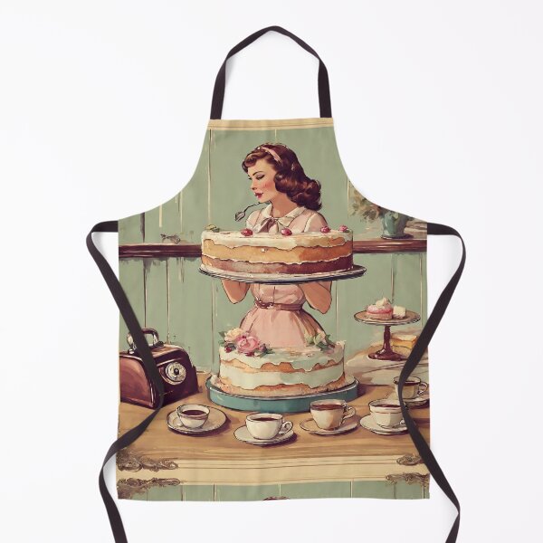 Item preview, Charming Retro Kitchen Scene with Cakes and Tea designed and sold by Diclebaybas.
