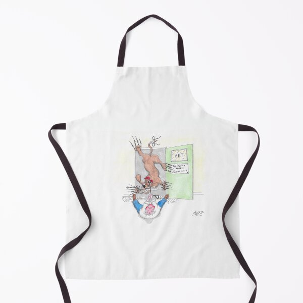 Item preview, Dog owner dragging it into vet’s surgery designed and sold by Richard Fettes.